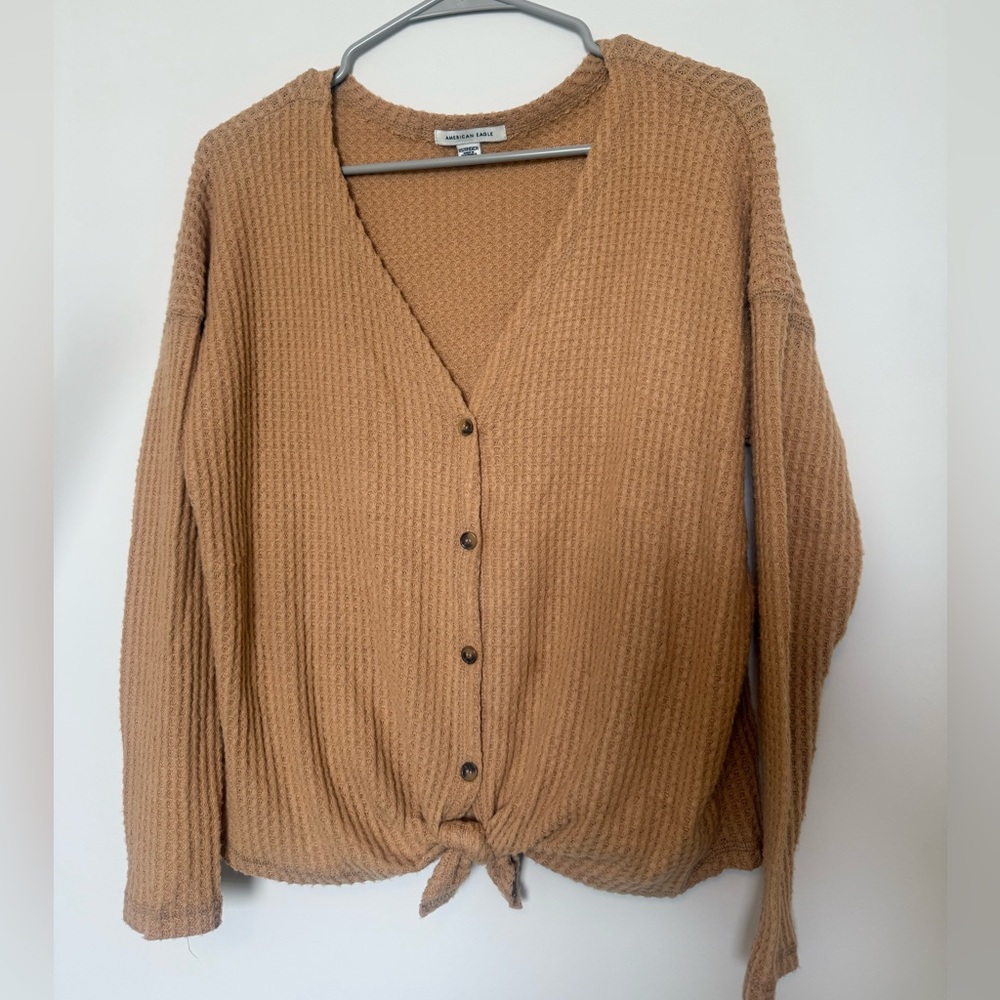 American Eagle Waffle Knit Sweater
